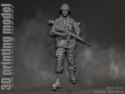 Platoon Chris Taylor 3D-printmodel