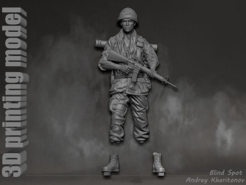 Platoon Chris Taylor 3D-printmodel