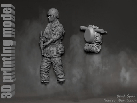 Platoon Chris Taylor 3D-printmodel