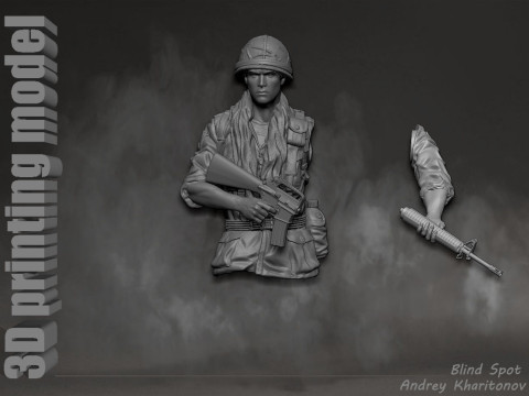 Platoon Chris Taylor 3D-printmodel