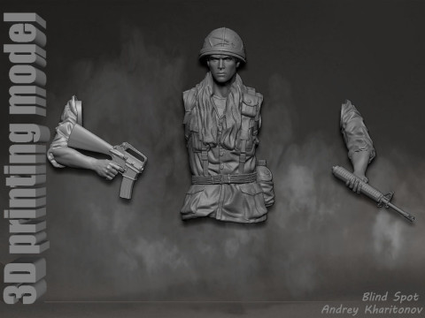 Platoon Chris Taylor 3D-printmodel