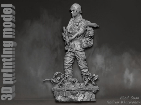 Platoon Chris Taylor 3D-printmodel