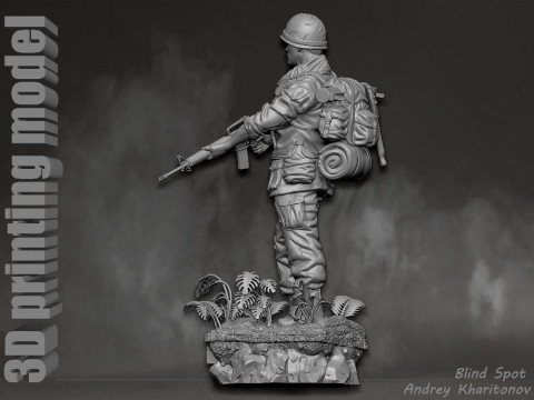 Platoon Chris Taylor 3D-printmodel