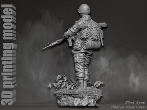 Platoon Chris Taylor 3D-printmodel