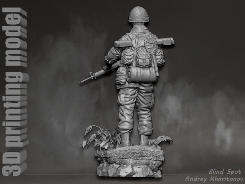 Platoon Chris Taylor 3D-printmodel
