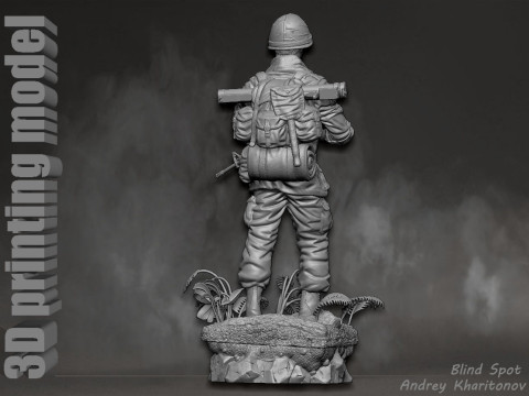 Platoon Chris Taylor 3D-printmodel