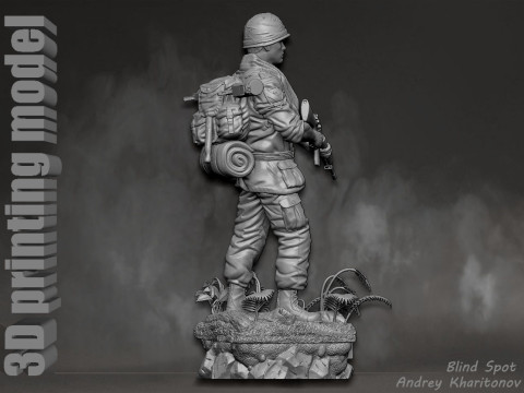 Platoon Chris Taylor 3D-printmodel