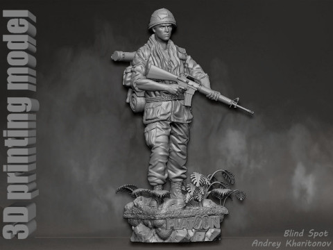 Platoon Chris Taylor 3D-printmodel