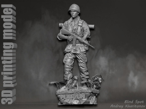 Platoon Chris Taylor 3D-printmodel
