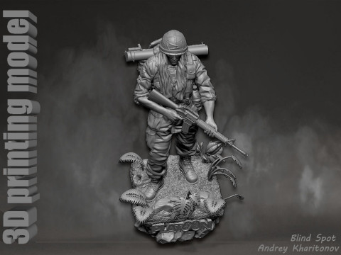 Platoon Chris Taylor 3D-printmodel