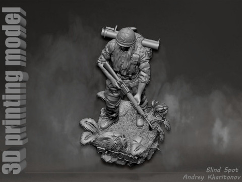 Platoon Chris Taylor 3D-printmodel