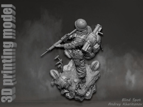 Platoon Chris Taylor 3D-printmodel