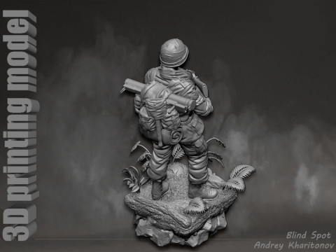 Platoon Chris Taylor 3D-printmodel