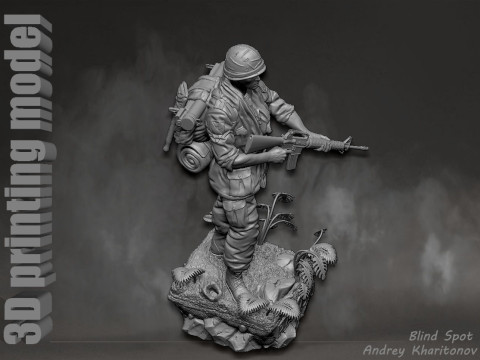 Platoon Chris Taylor 3D-printmodel