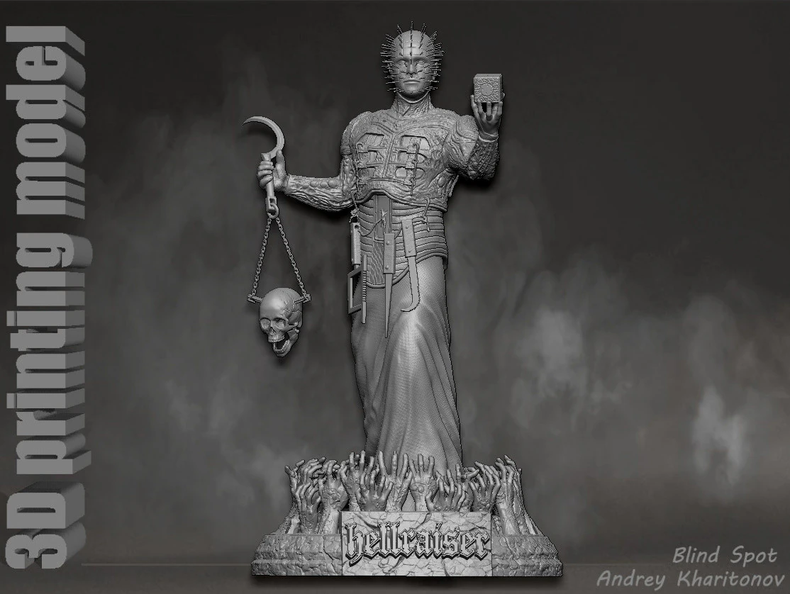 Hellraiser 3D Print Model .c4d .max .obj .3ds .fbx .stl .blend 