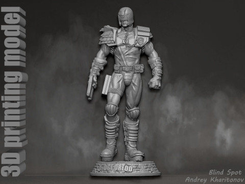 Judge Dredd 3D-printmodel