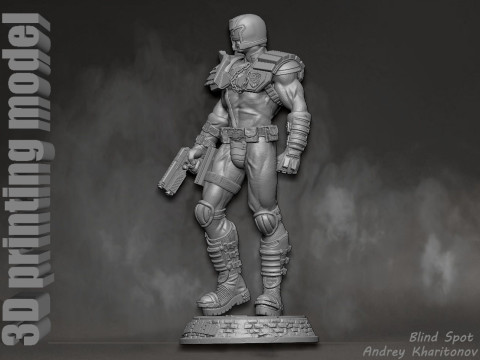 Judge Dredd 3D-printmodel