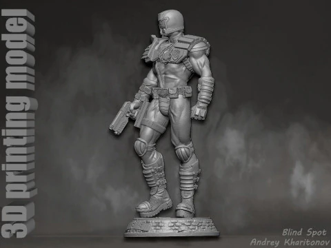 Judge Dredd 3D Print Model