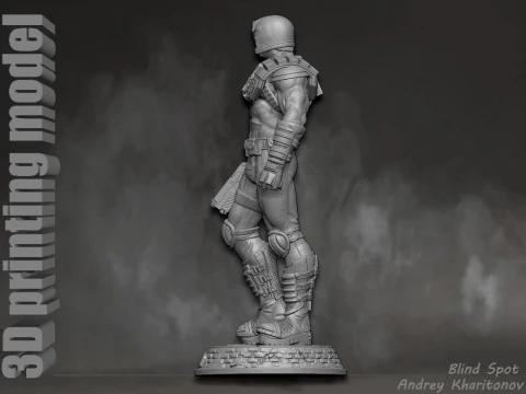 Judge Dredd 3D Print Model