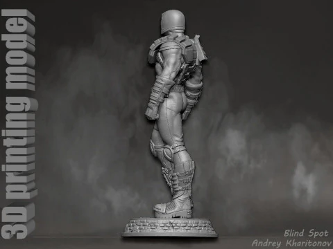 Judge Dredd 3D Print Model
