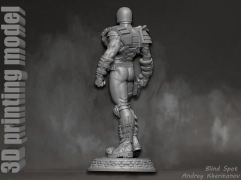 Judge Dredd 3D-printmodel