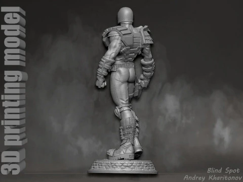 Judge Dredd 3D Print Model