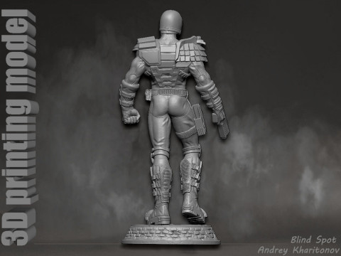 Judge Dredd 3D-printmodel