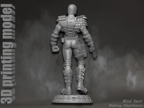 Judge Dredd 3D Print Model