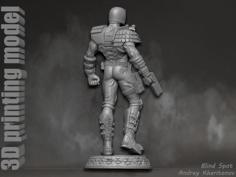 Judge Dredd 3D-printmodel