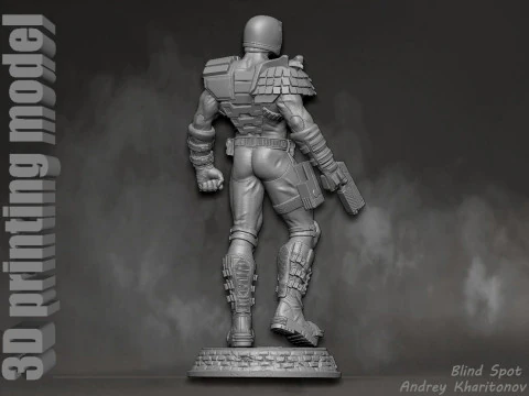 Judge Dredd 3D Print Model