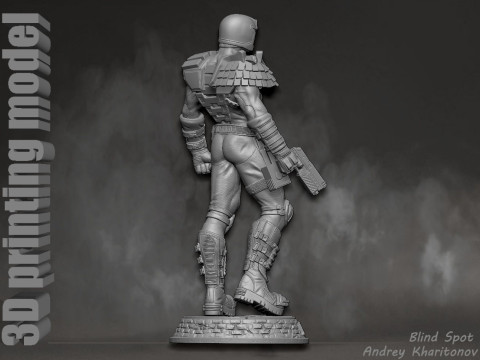 Judge Dredd 3D-printmodel