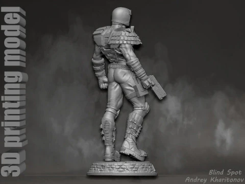 Judge Dredd 3D Print Model