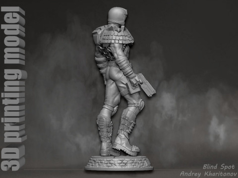 Judge Dredd 3D-printmodel