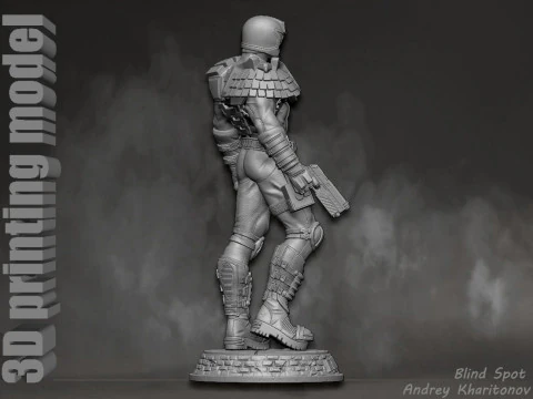 Judge Dredd 3D Print Model