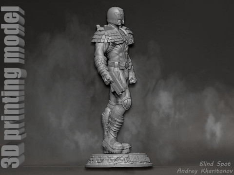 Judge Dredd 3D-printmodel