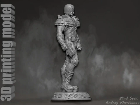 Judge Dredd 3D Print Model