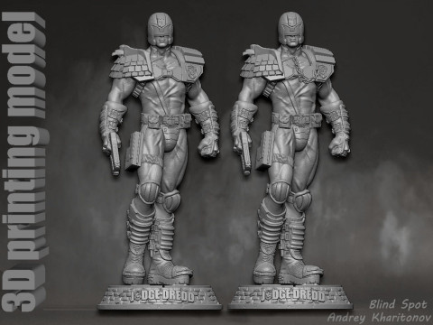 Judge Dredd 3D-printmodel