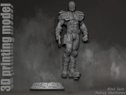 Judge Dredd 3D Print Model