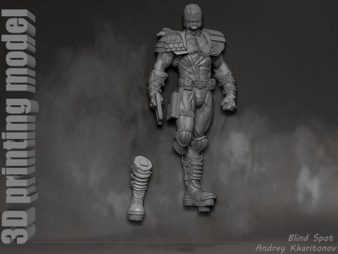 Judge Dredd 3D-printmodel