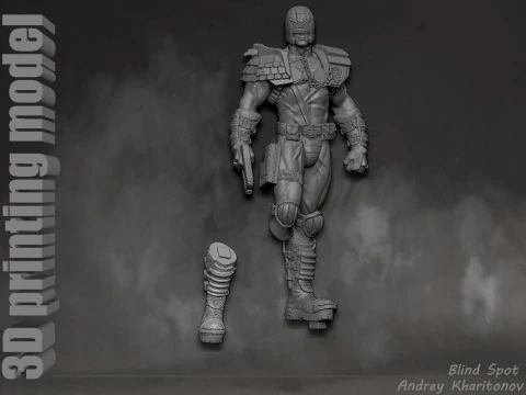 Judge Dredd 3D Print Model