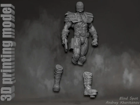 Judge Dredd 3D Print Model