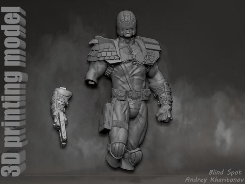 Judge Dredd 3D-printmodel