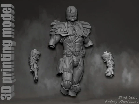 Judge Dredd 3D Print Model