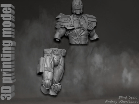 Judge Dredd 3D-printmodel