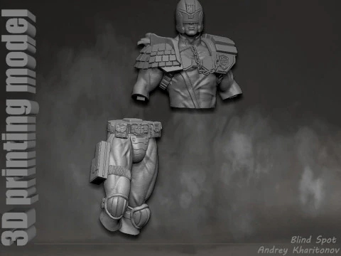 Judge Dredd 3D Print Model