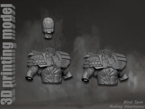 Judge Dredd 3D-printmodel