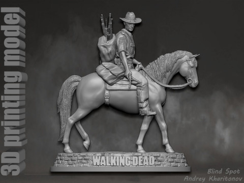 The Walking dead Rick Grimes Season 1 3D Print Model