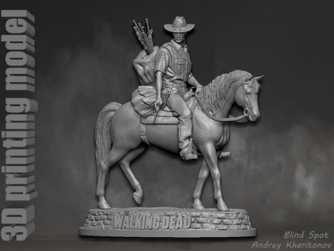 The Walking dead Rick Grimes Season 1 3D 打印模型