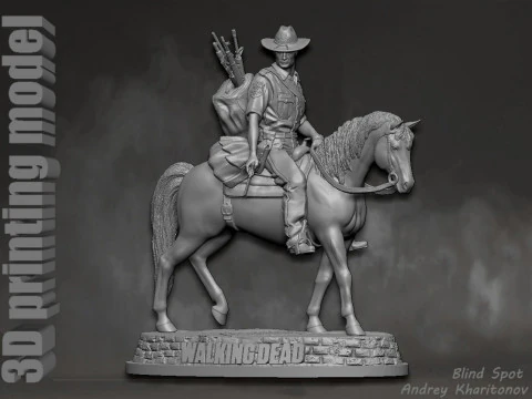 The Walking dead Rick Grimes Season 1 3D Print Model