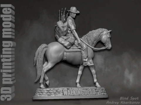 The Walking dead Rick Grimes Season 1 3D Print Model